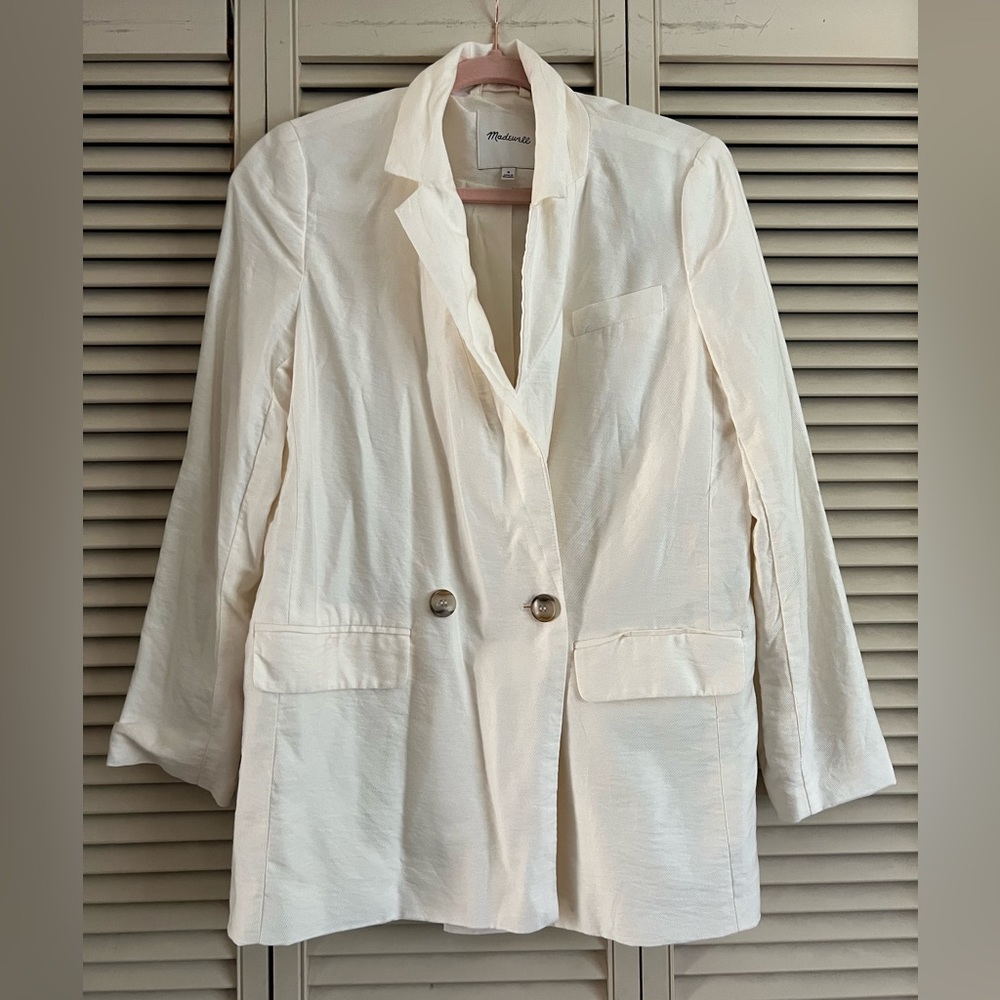 Madewell blazer in off white